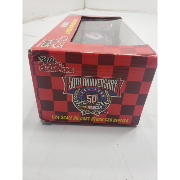 1998 Racing Champions Nascar 50th Anniversary Mark Martin #6 Valvoline Stock Car - Picture 4 of 8